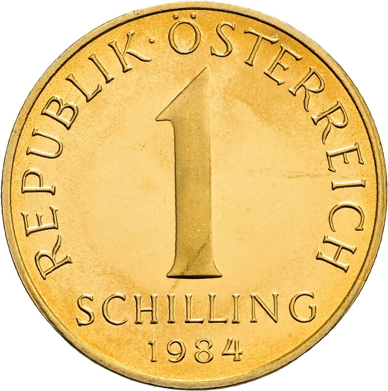 1 Schilling 1984 – Vorderseite