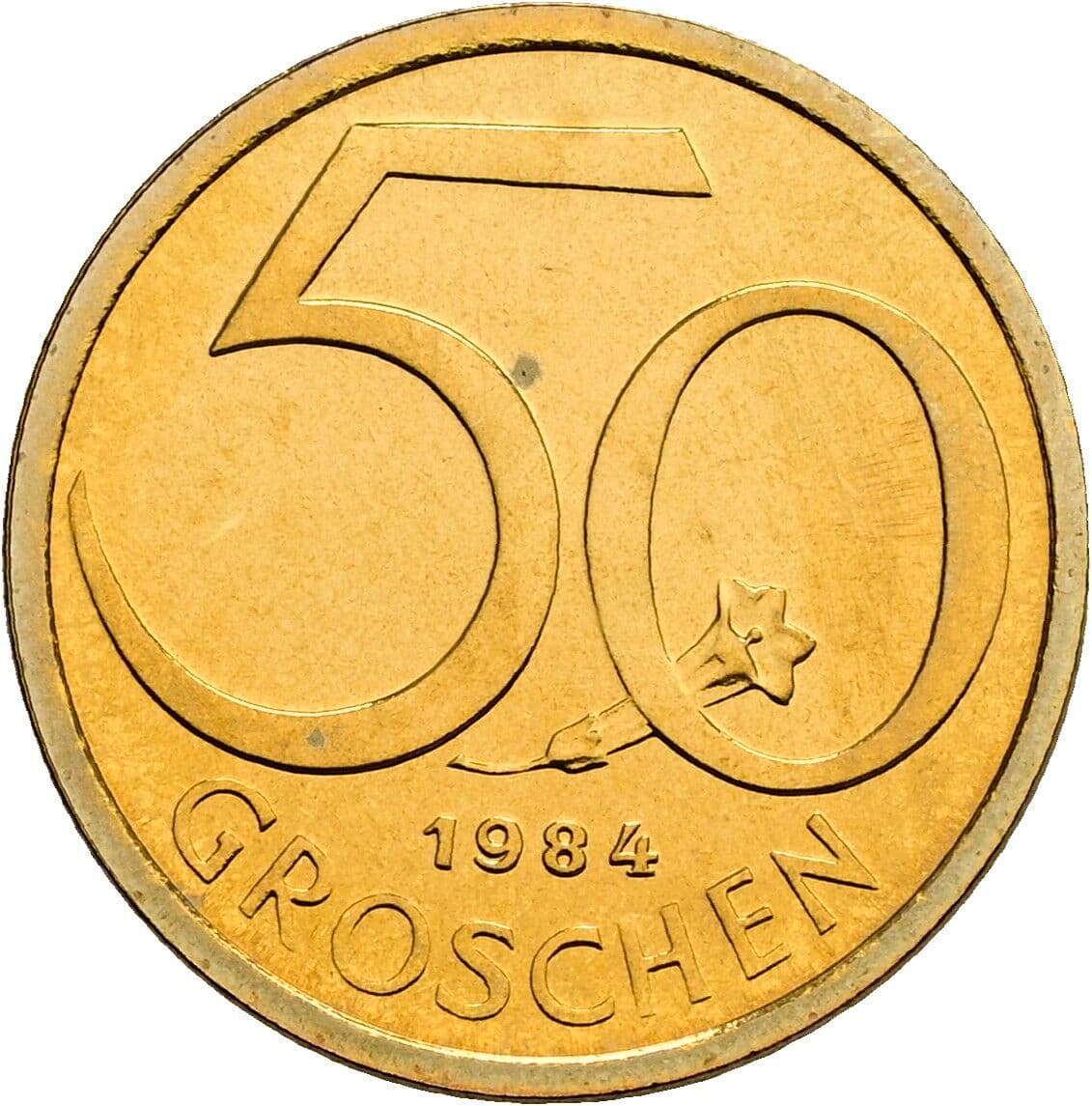 50 Groschen 1984 – Vorderseite