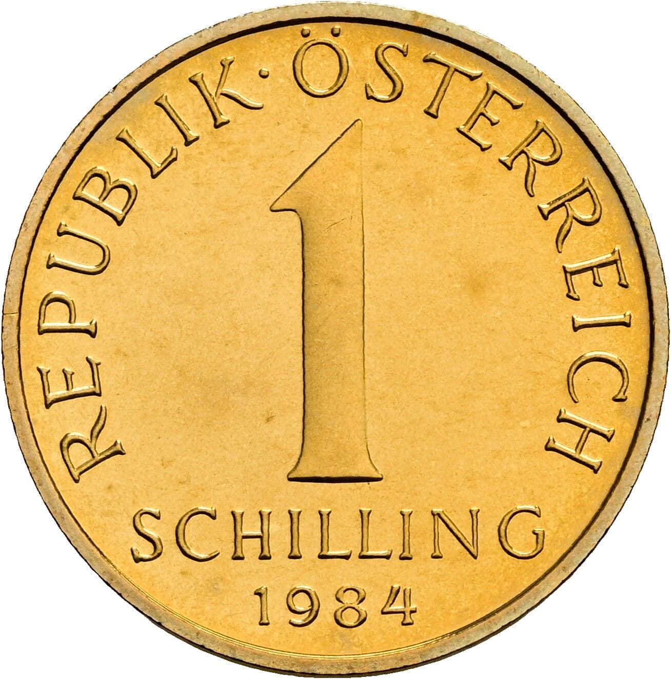1 Schilling 1984 – Vorderseite