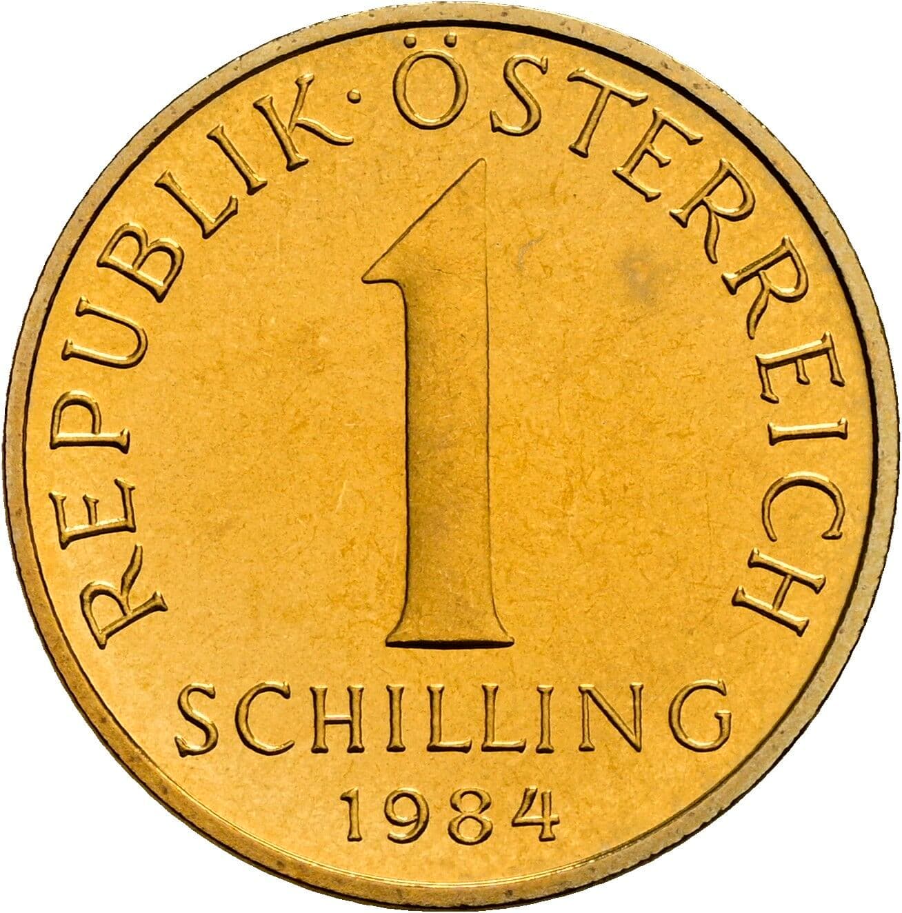 1 Schilling 1984 – Vorderseite