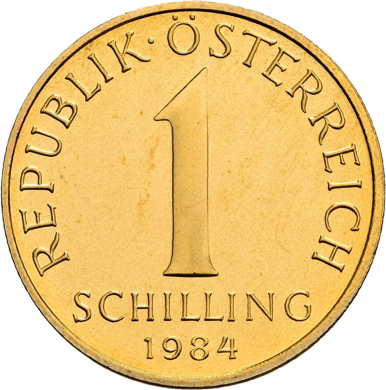 1 Schilling 1984 – Vorderseite
