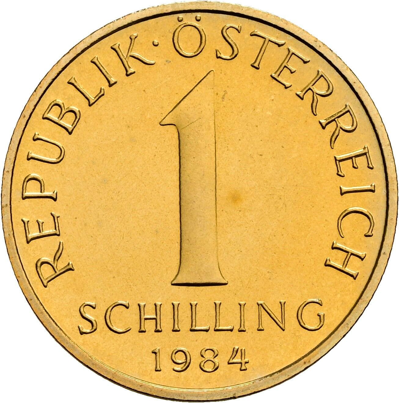 1 Schilling 1984 – Vorderseite