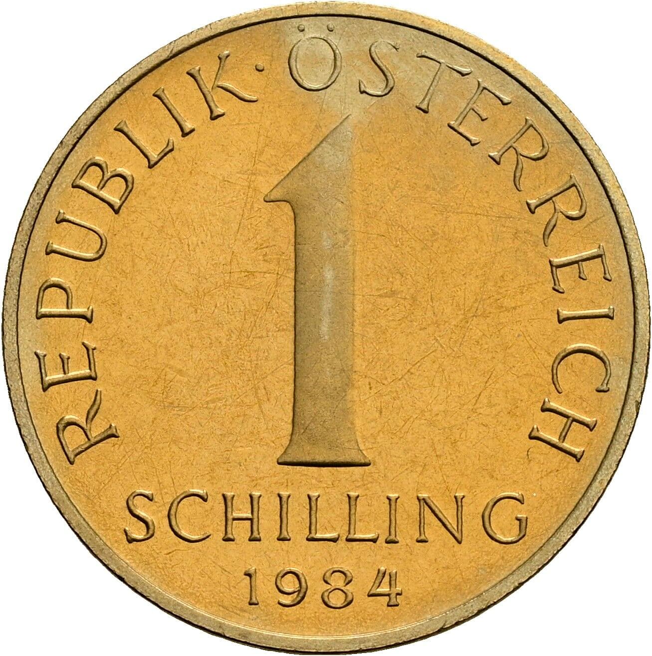 1 Schilling 1984 – Vorderseite