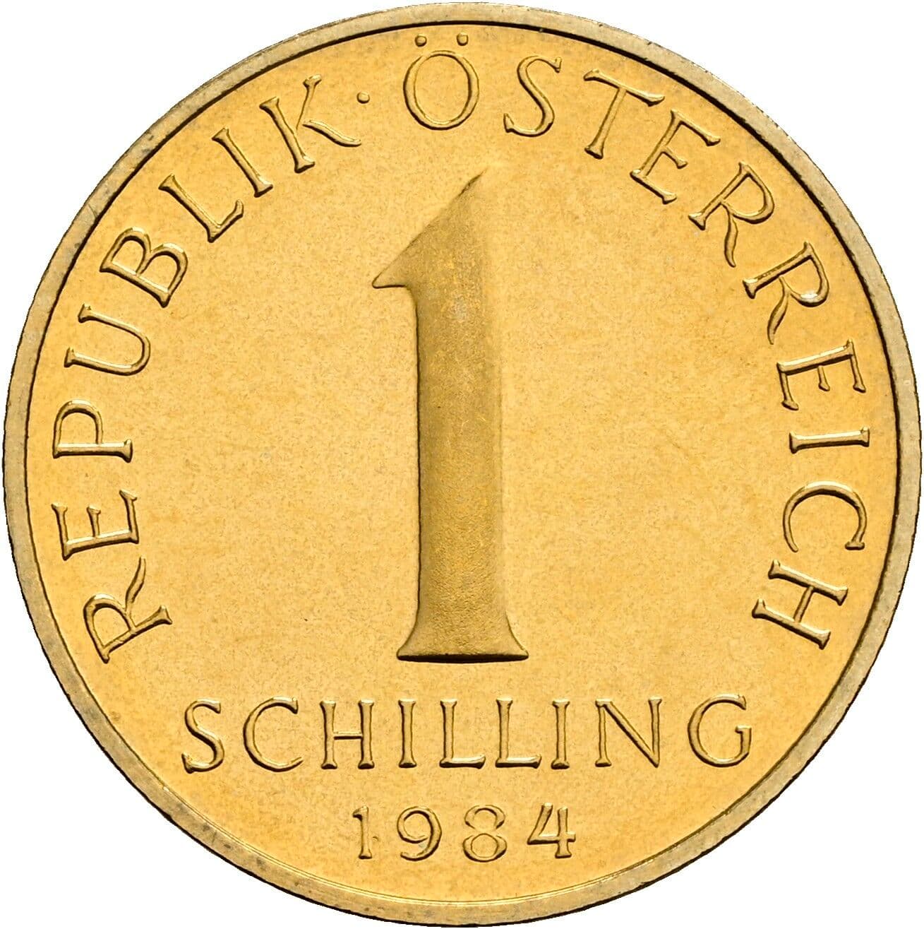 1 Schilling 1984 – Vorderseite