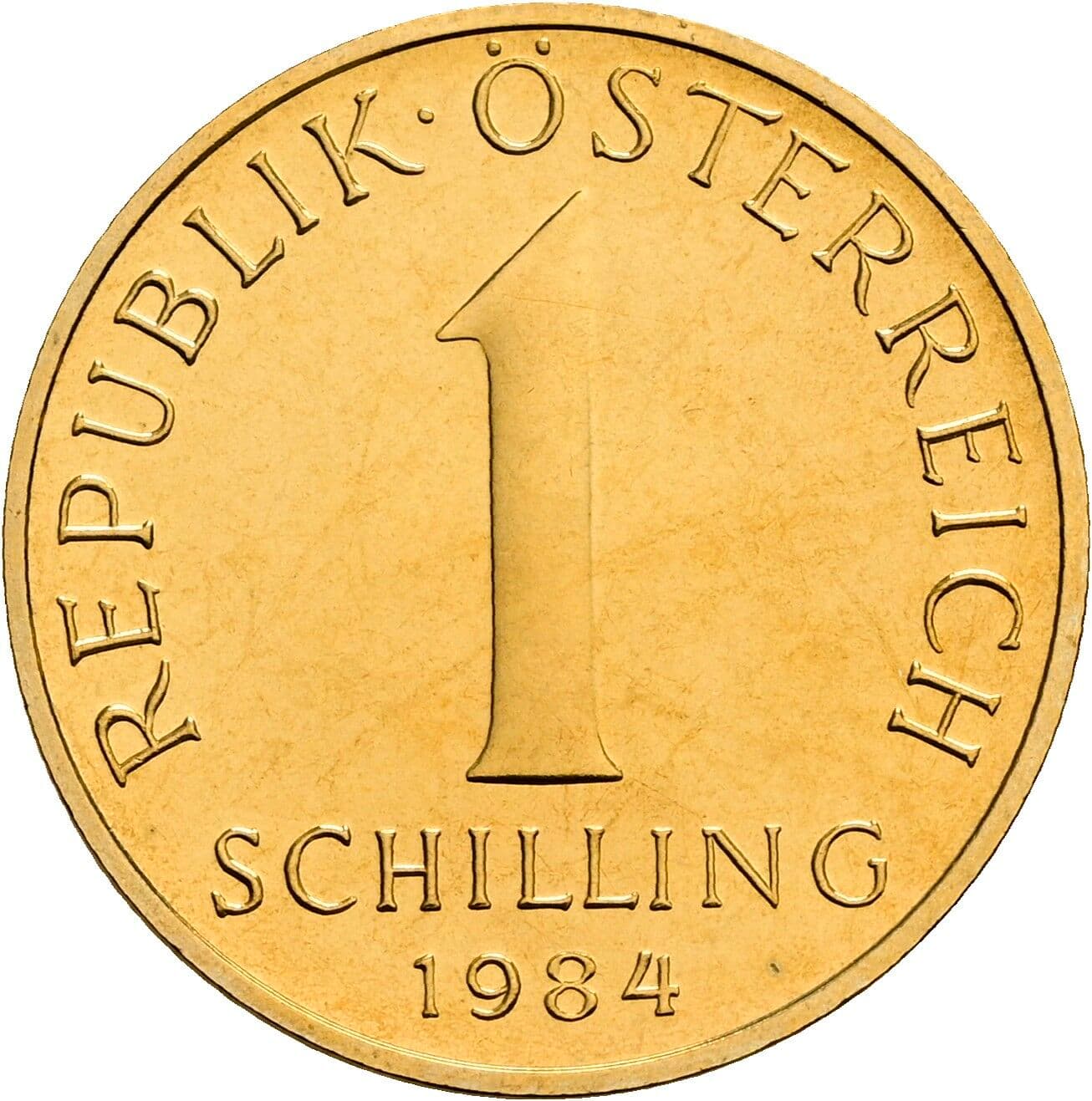 1 Schilling 1984 – Vorderseite