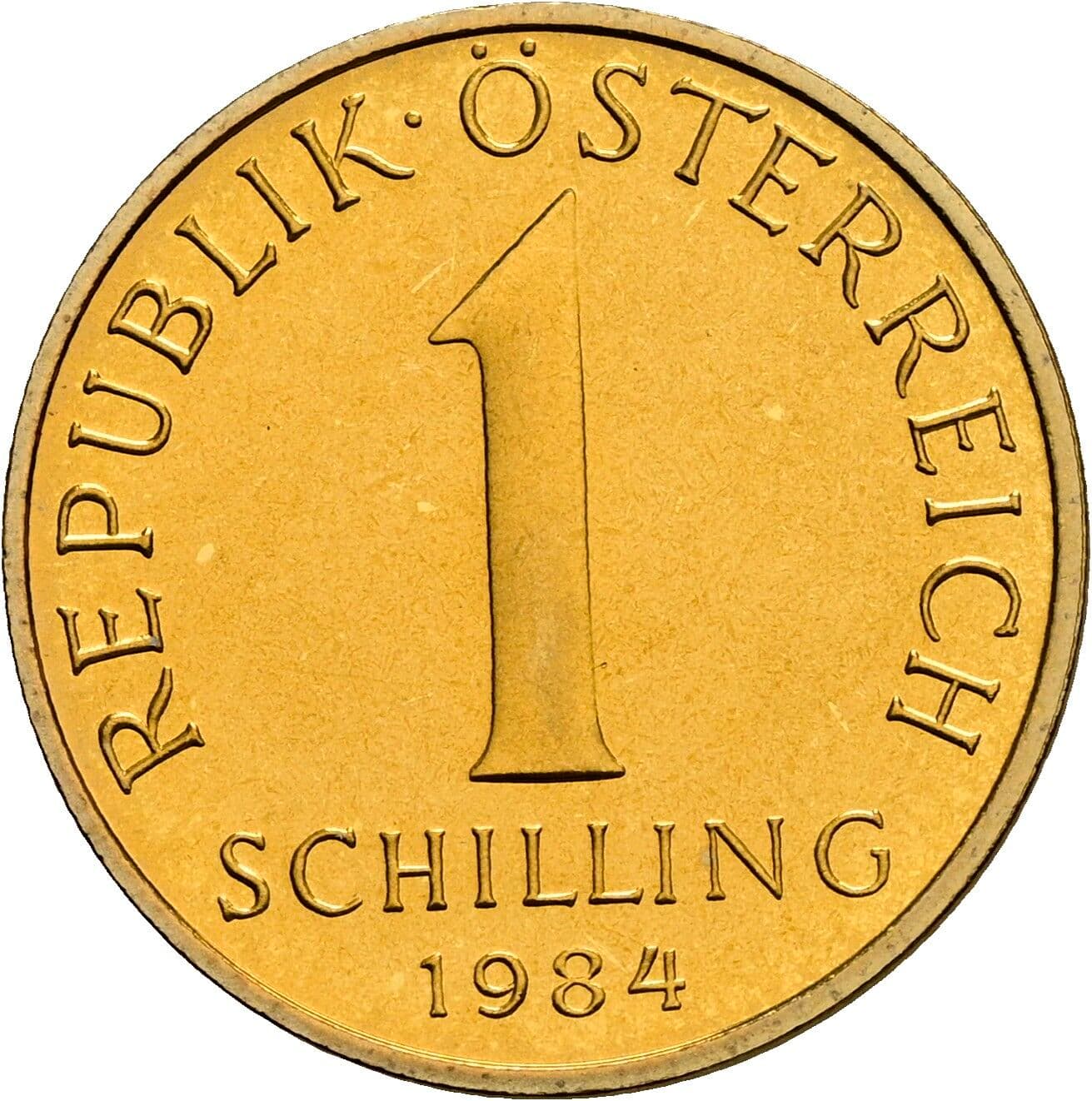 1 Schilling 1984 – Vorderseite