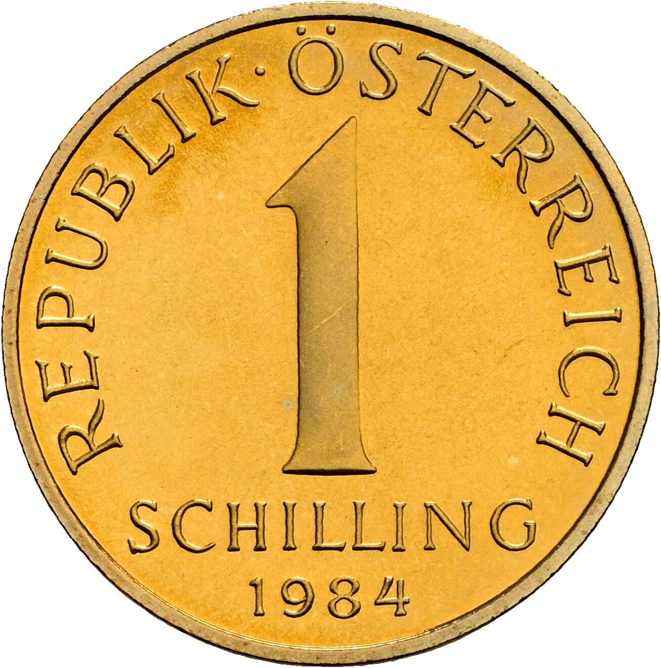 1 Schilling 1984 – Vorderseite