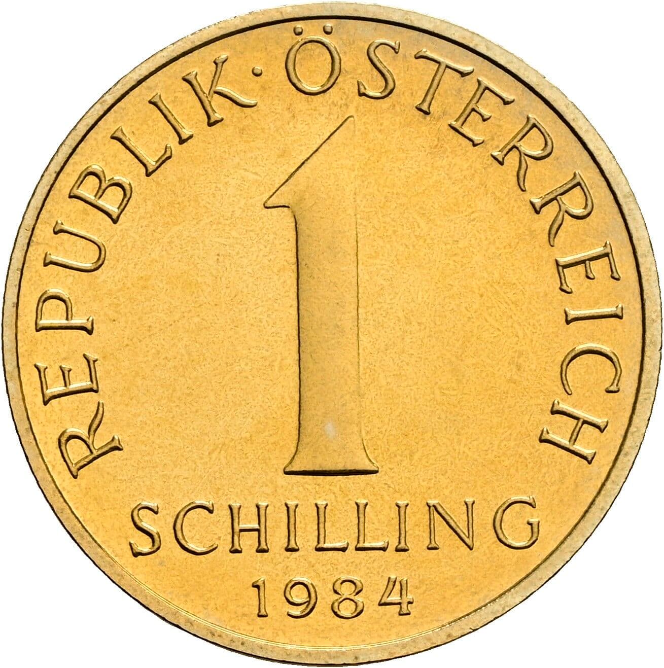 1 Schilling 1984 – Vorderseite