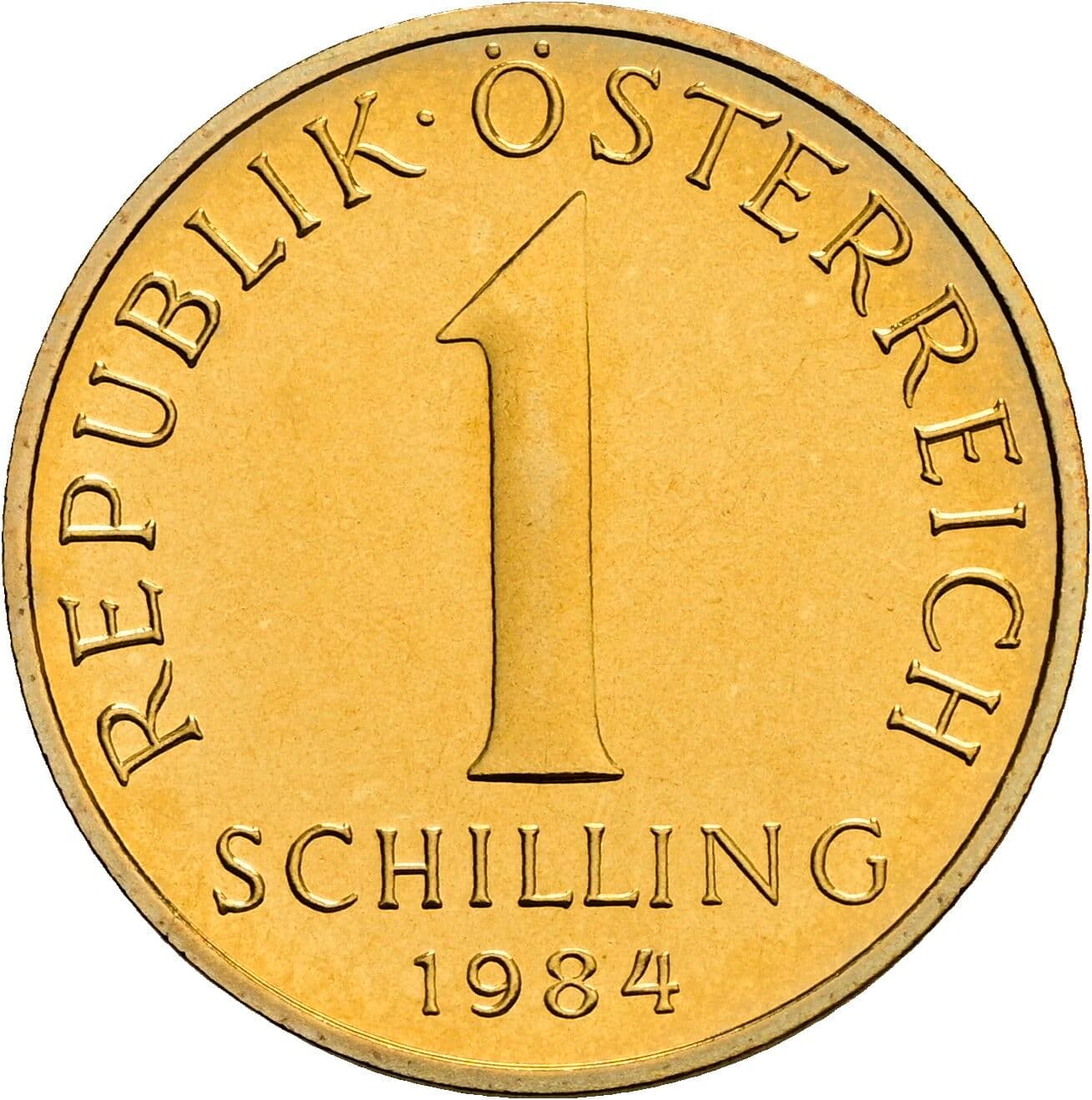 1 Schilling 1984 – Vorderseite
