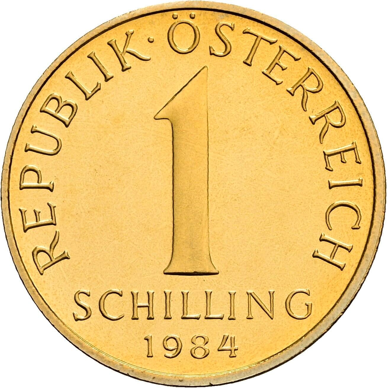 1 Schilling 1984 – Vorderseite