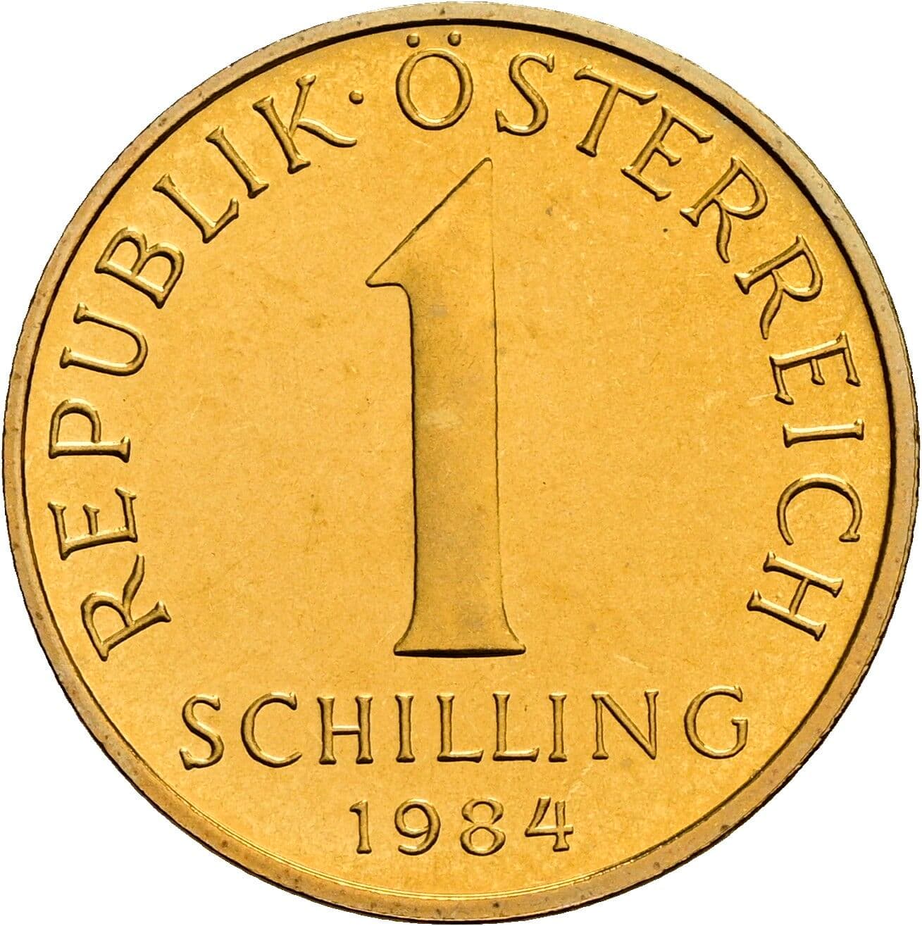 1 Schilling 1984 – Vorderseite