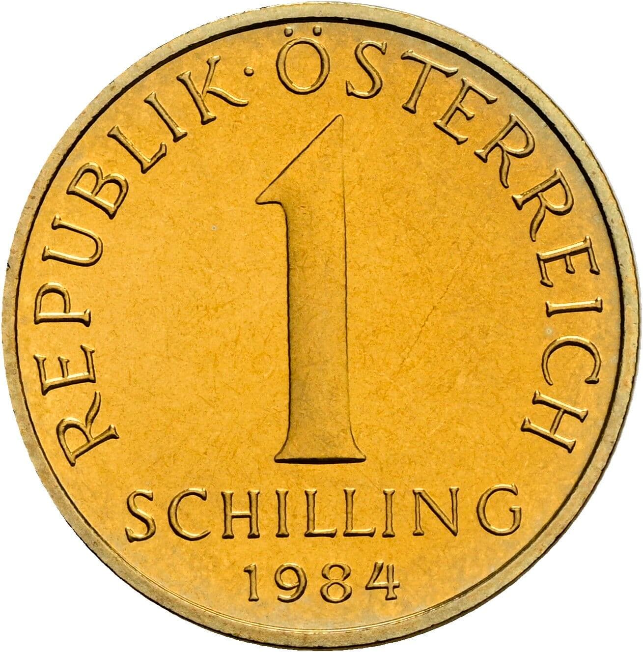 1 Schilling 1984 – Vorderseite