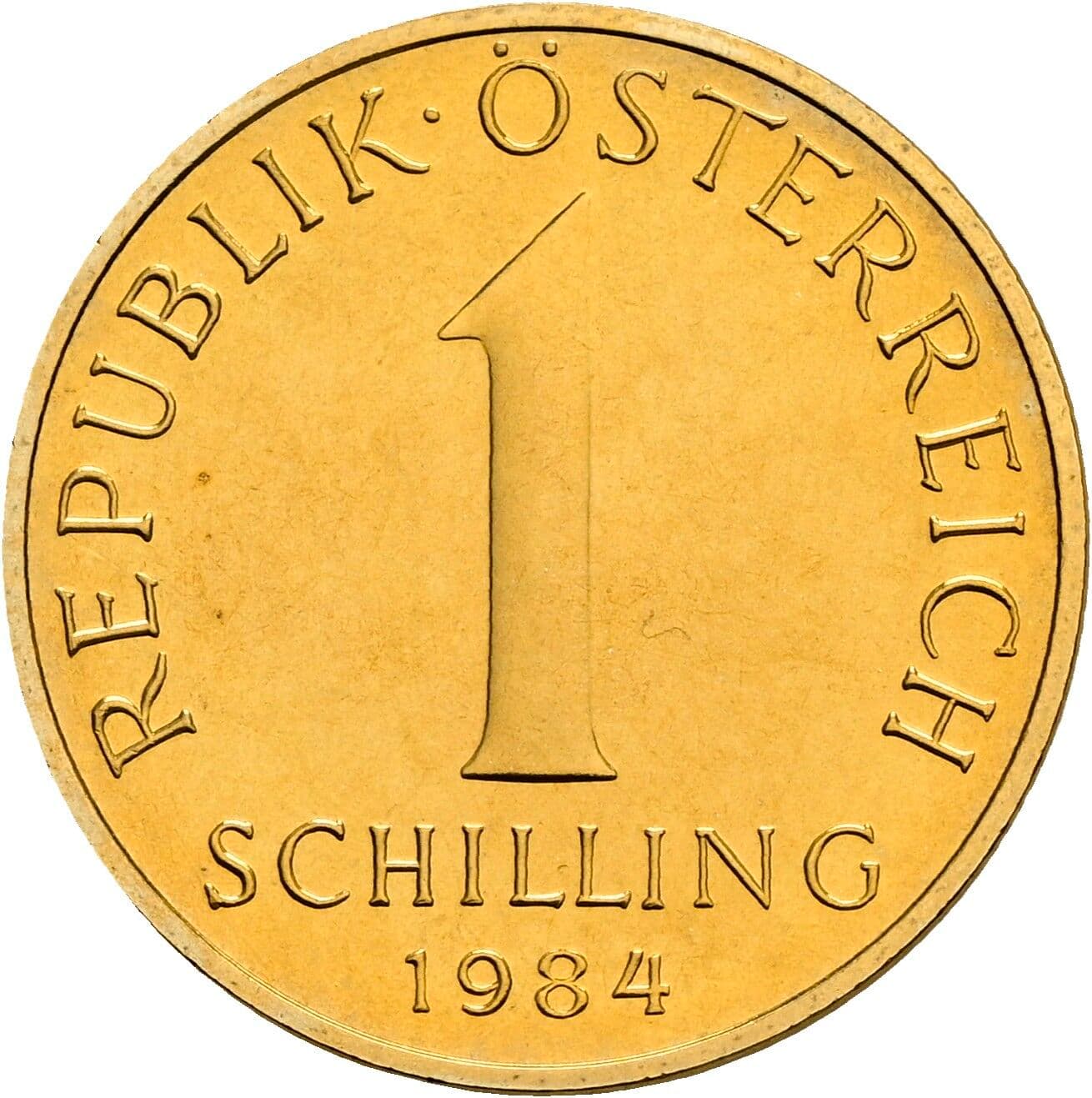 1 Schilling 1984 – Vorderseite
