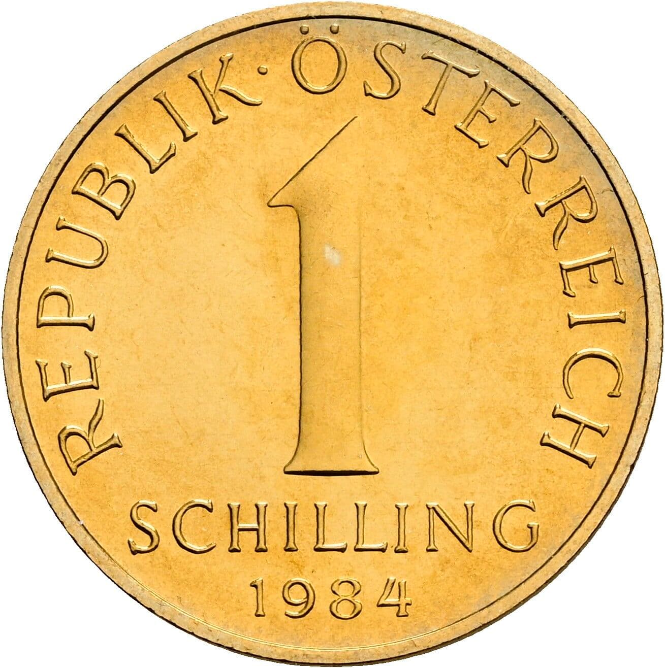 1 Schilling 1984 – Vorderseite