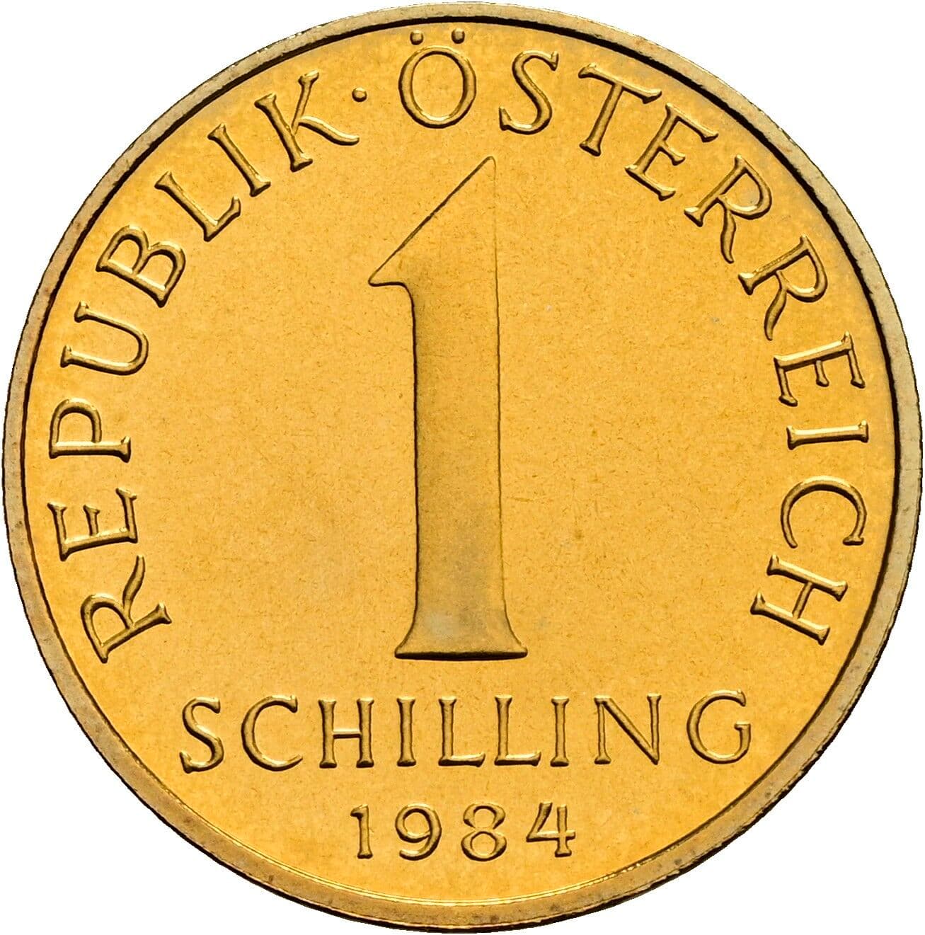 1 Schilling 1984 – Vorderseite