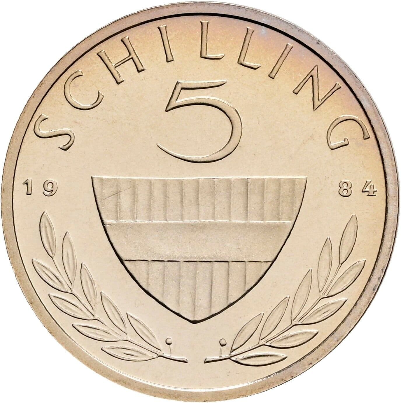 5 Schilling 1984 – Vorderseite