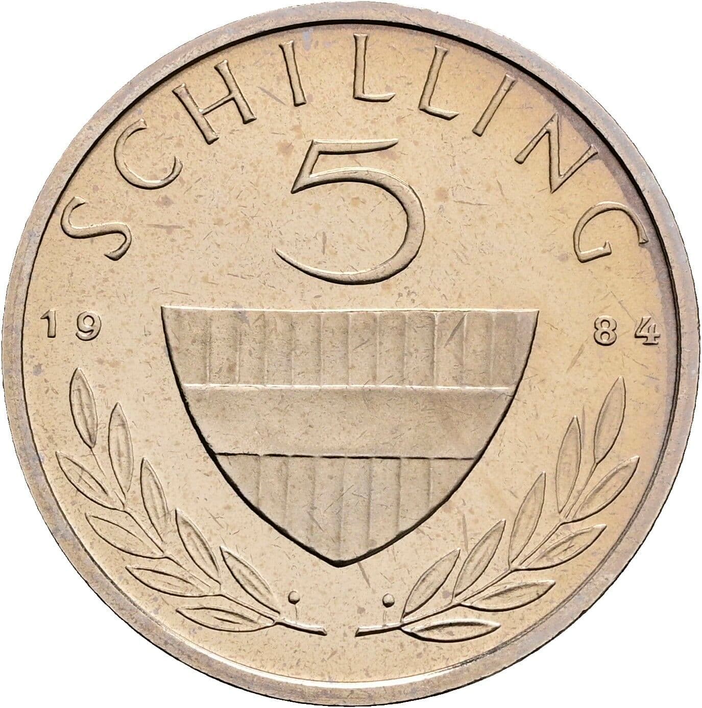 5 Schilling 1984 – Vorderseite