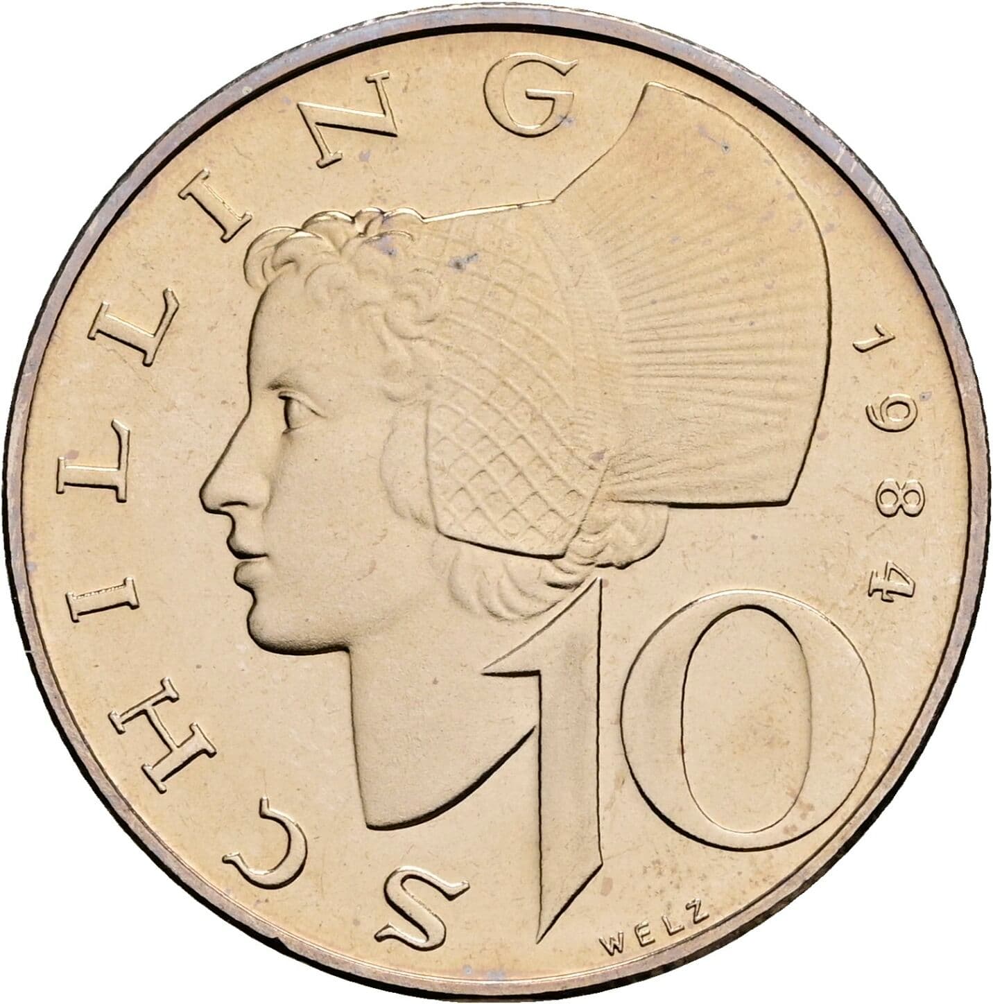 10 Schilling 1984 – Vorderseite