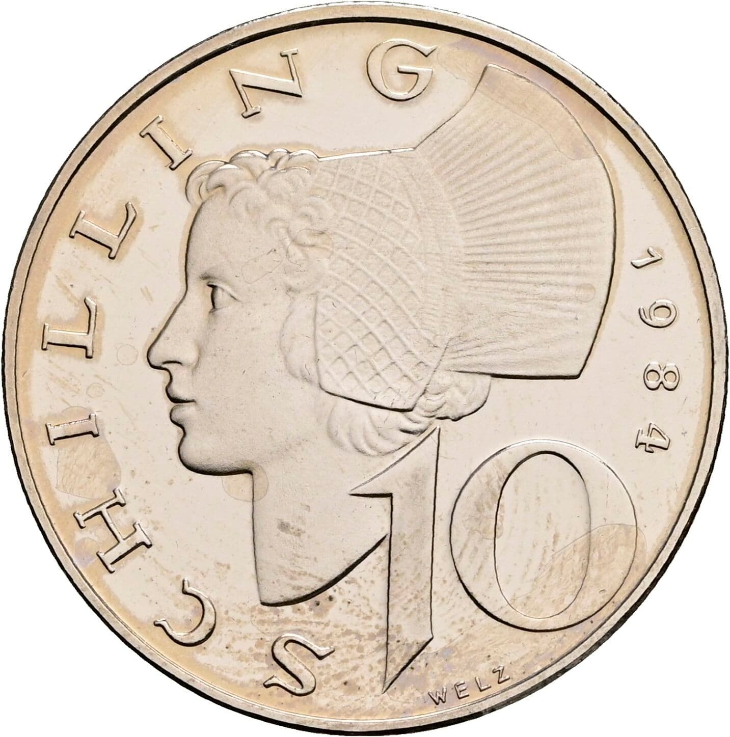 10 Schilling 1984 – Vorderseite