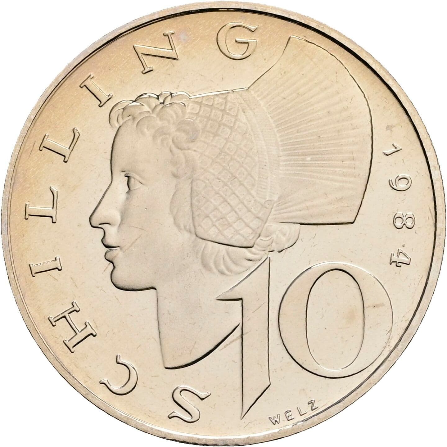 10 Schilling 1984 – Vorderseite