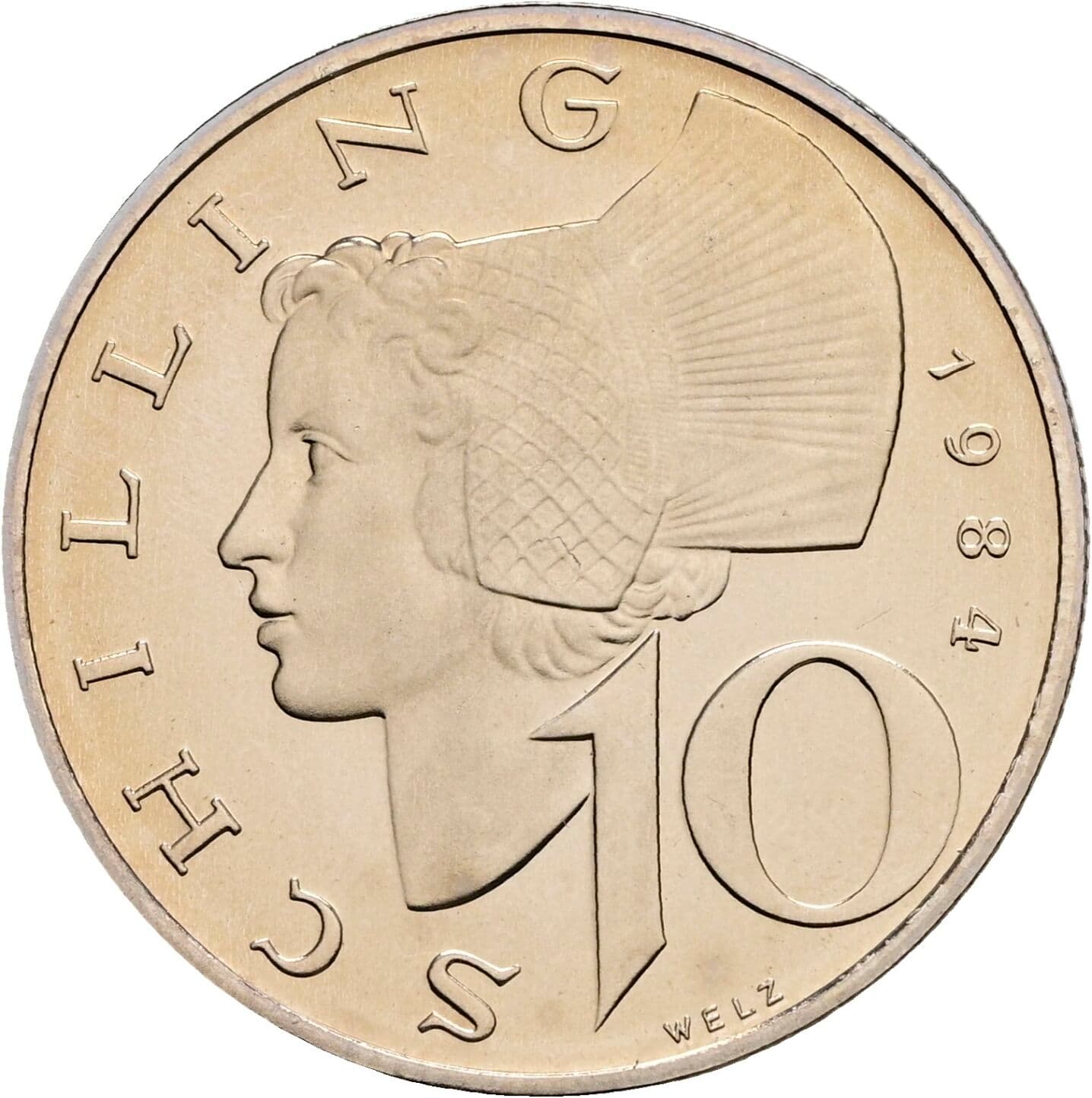 10 Schilling 1984 – Vorderseite