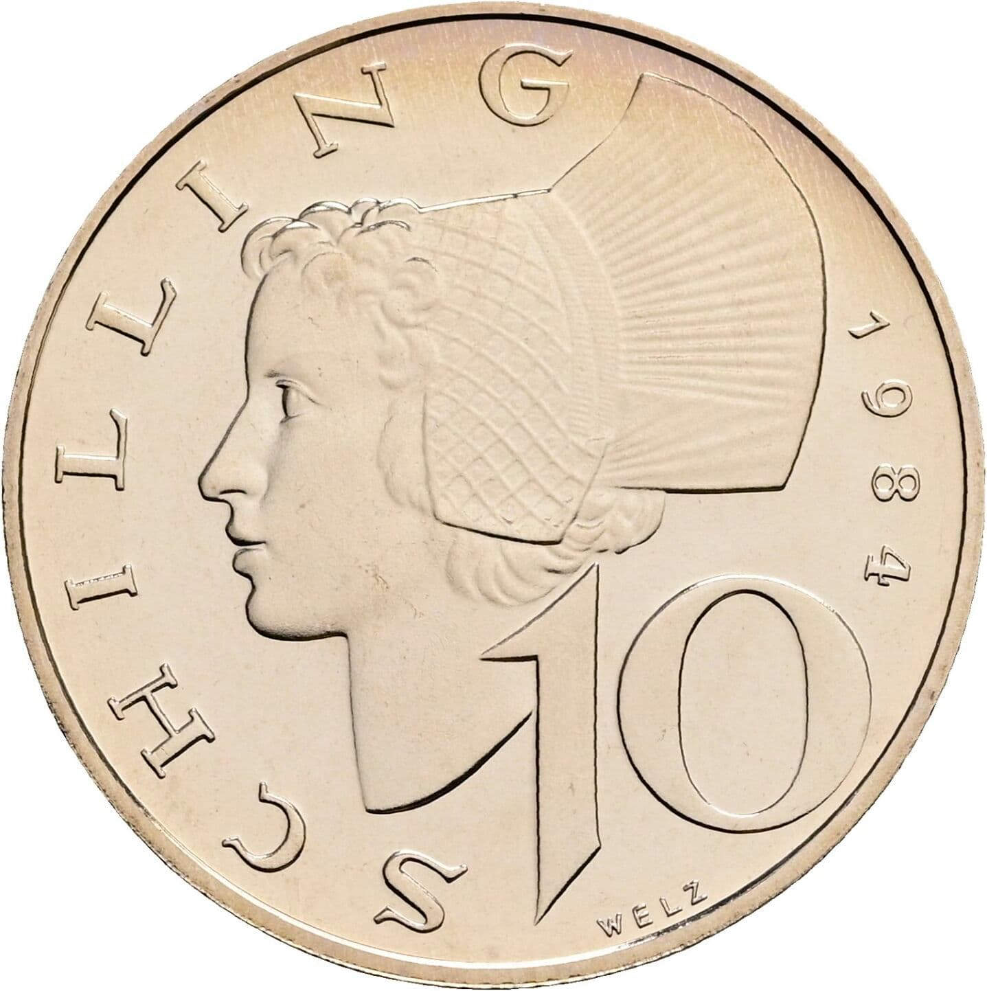 10 Schilling 1984 – Vorderseite