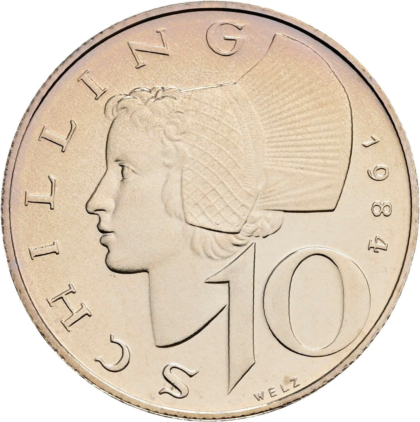 10 Schilling 1984 – Vorderseite