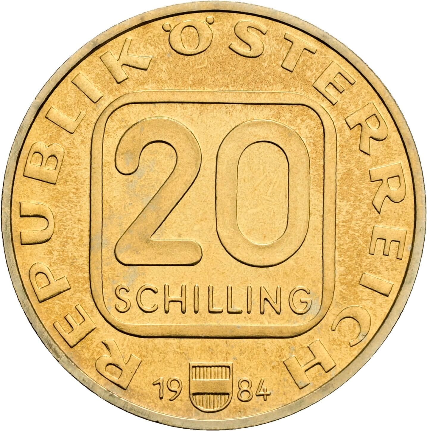 20 Schilling 1984 – Vorderseite