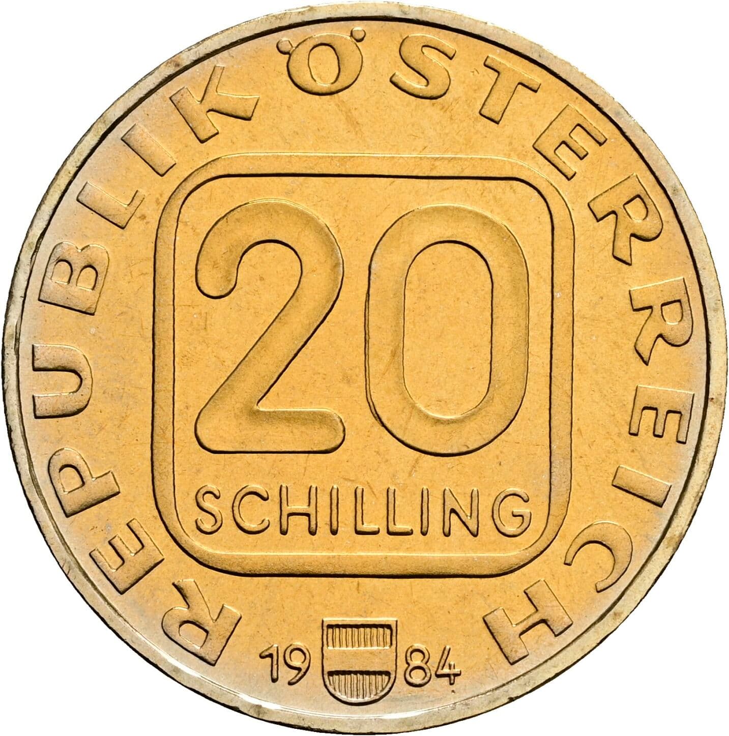 20 Schilling 1984 – Vorderseite