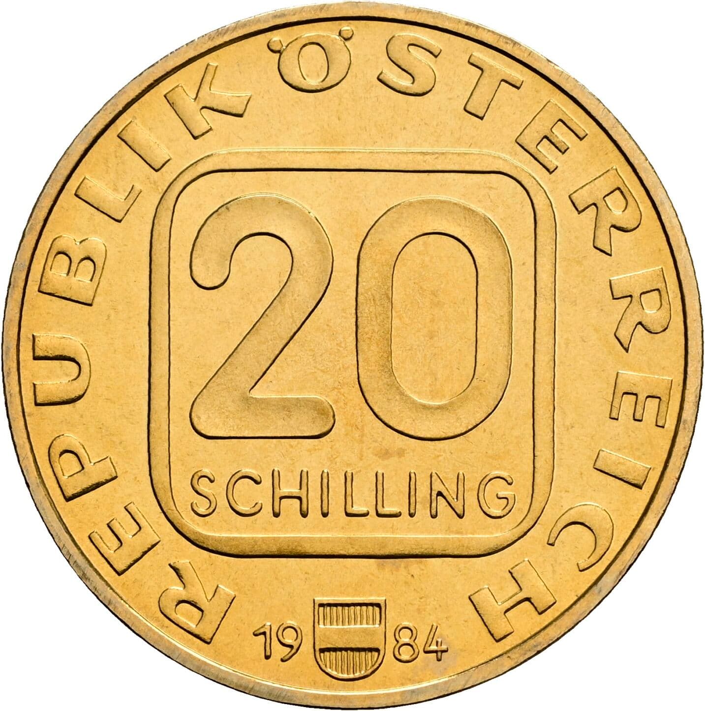 20 Schilling 1984 – Vorderseite