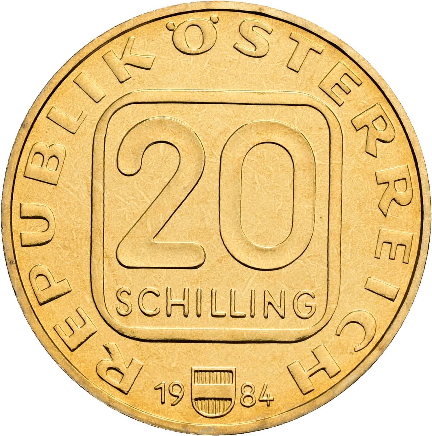 20 Schilling 1984 – Vorderseite