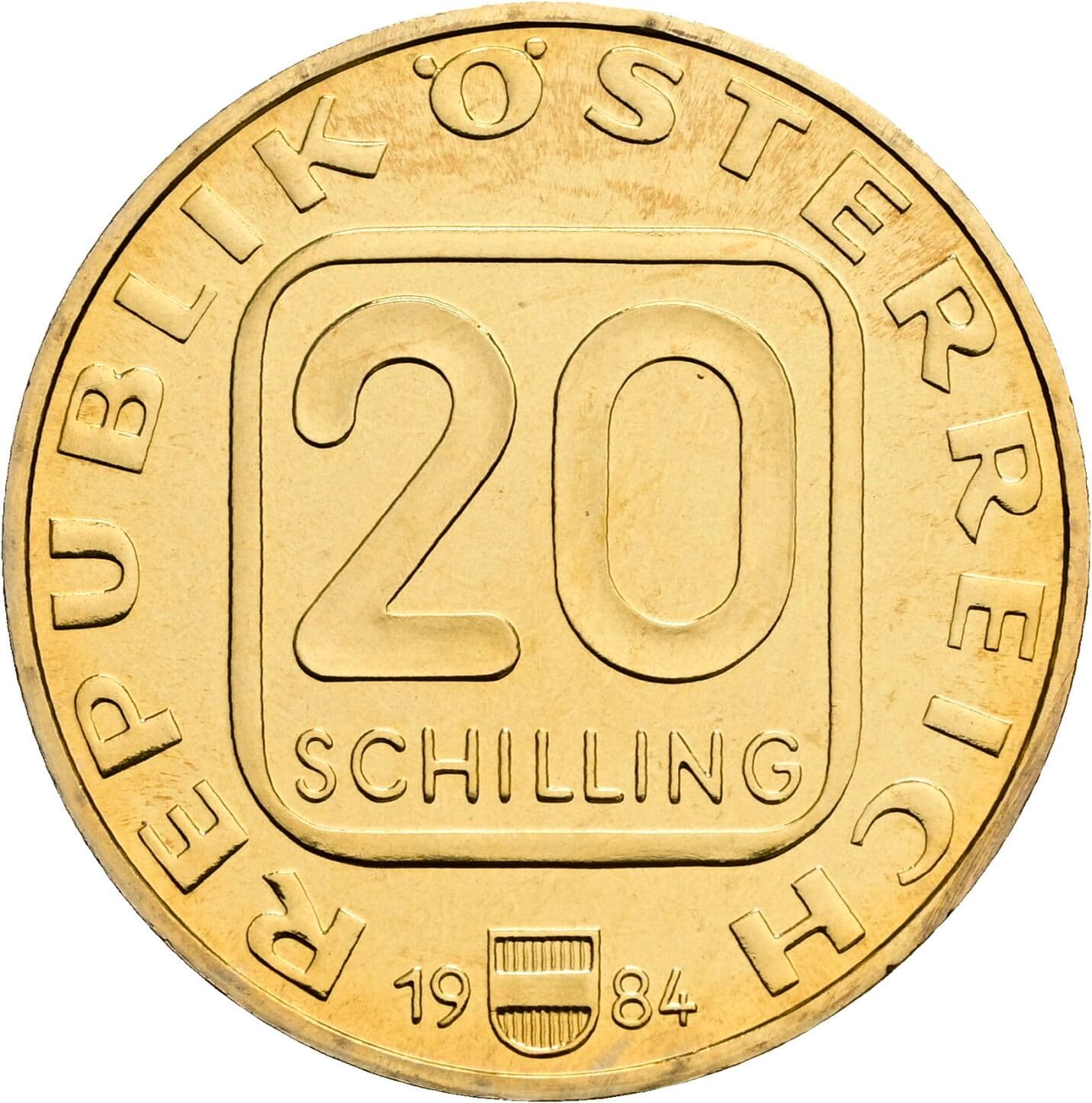 20 Schilling 1984 – Vorderseite