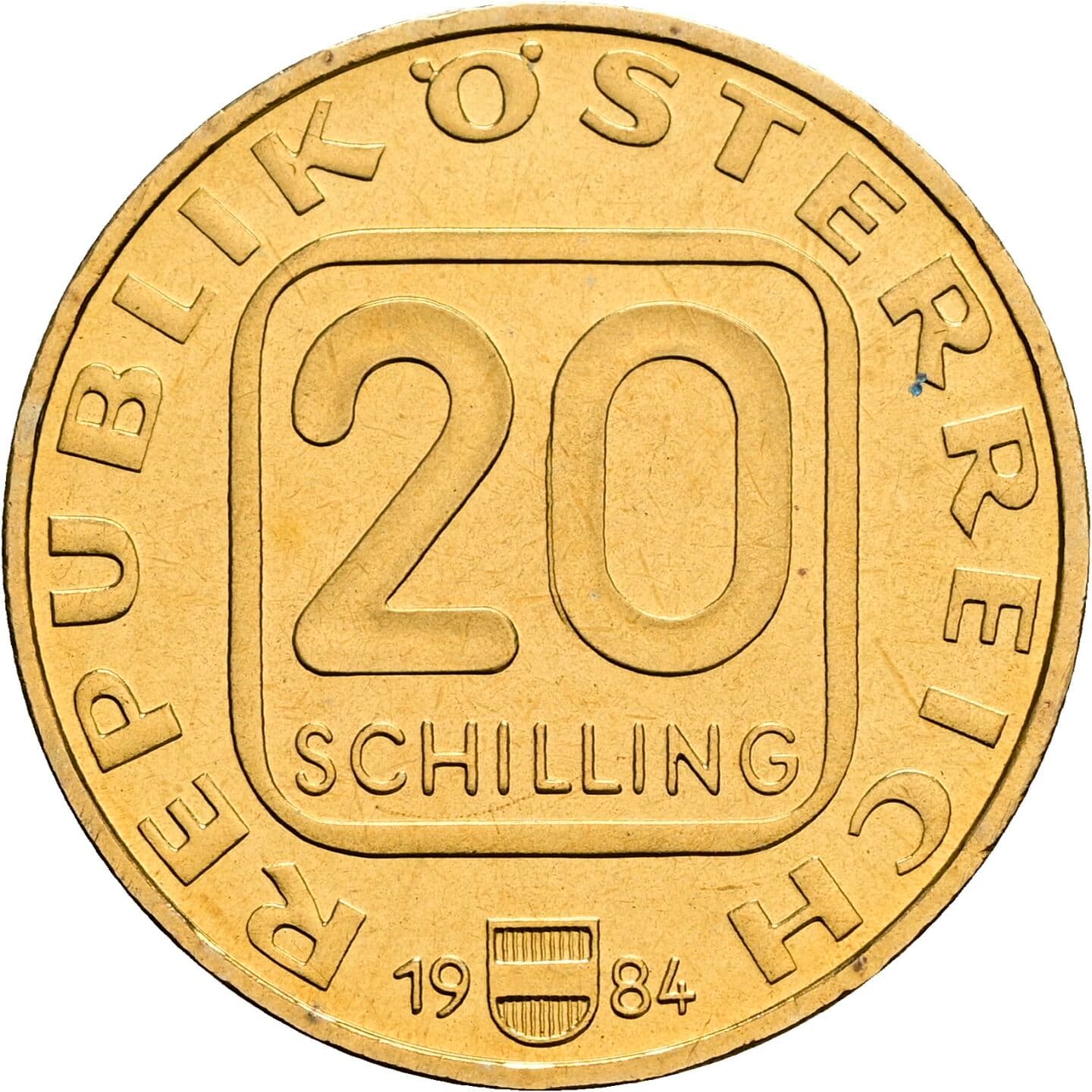 20 Schilling 1984 – Vorderseite