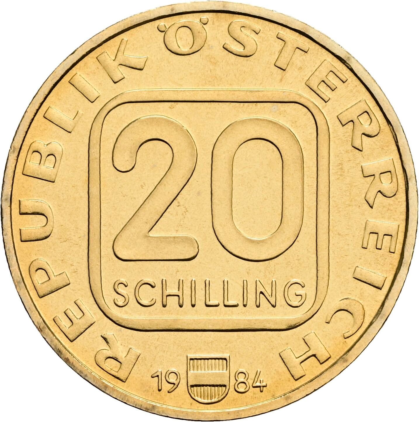 20 Schilling 1984 – Vorderseite