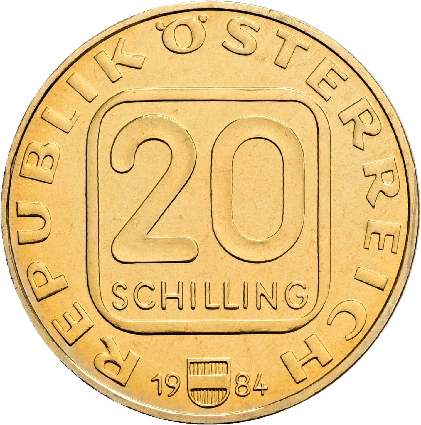 20 Schilling 1984 – Vorderseite