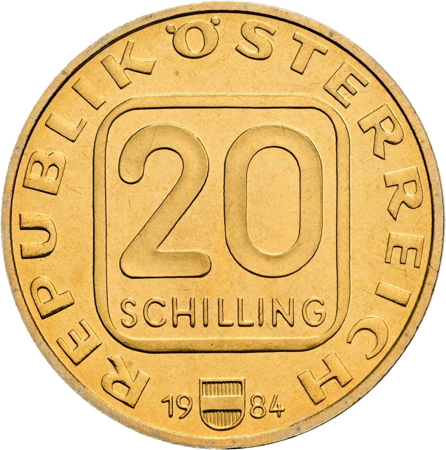20 Schilling 1984 – Vorderseite