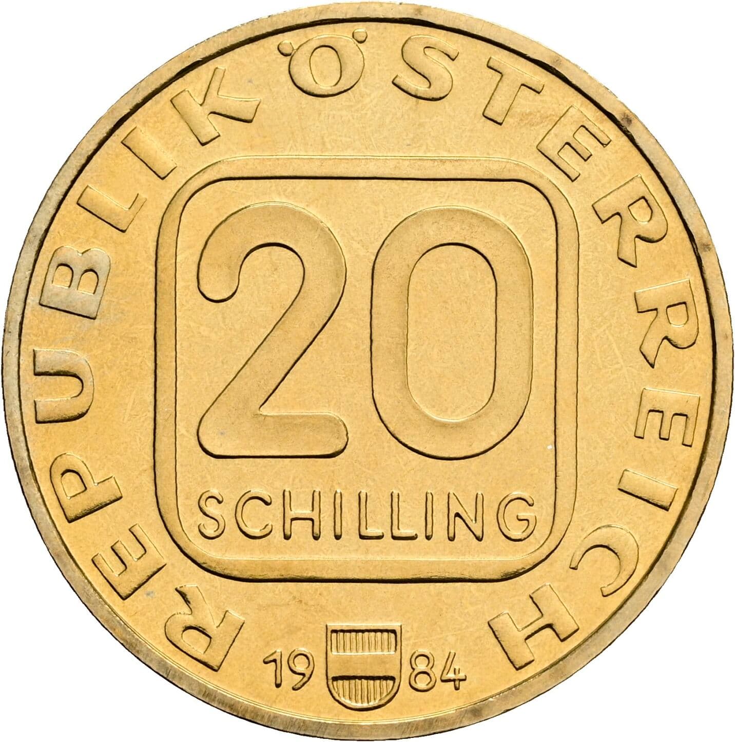 20 Schilling 1984 – Vorderseite