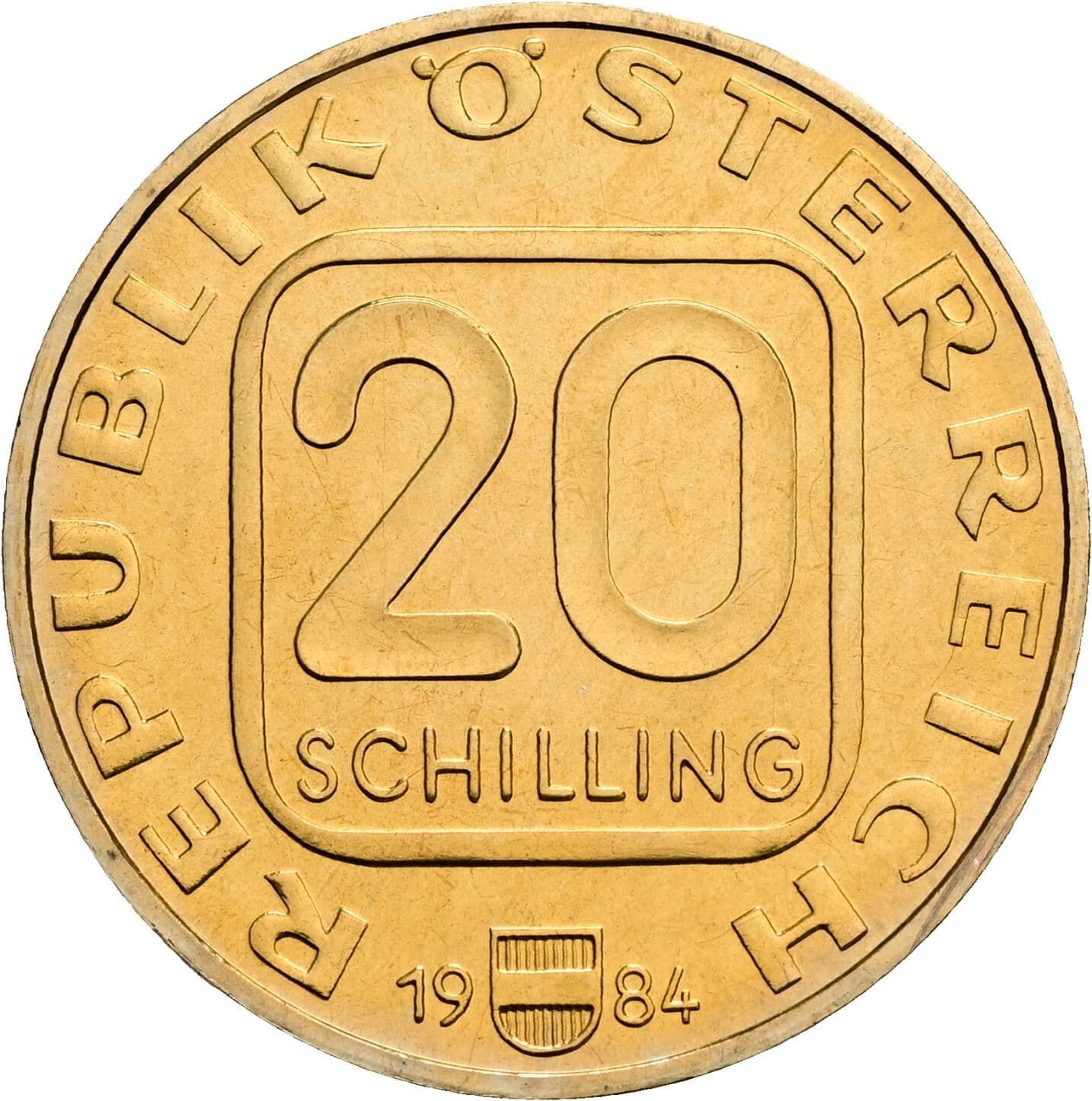 20 Schilling 1984 – Vorderseite