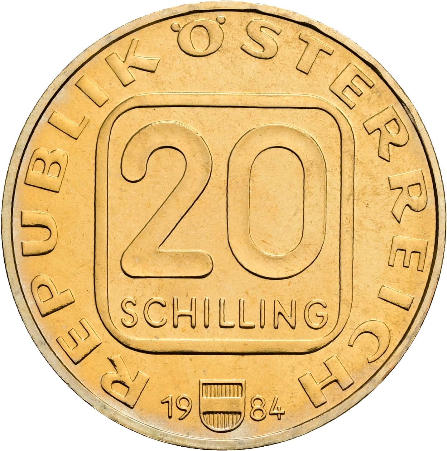 20 Schilling 1984 – Vorderseite