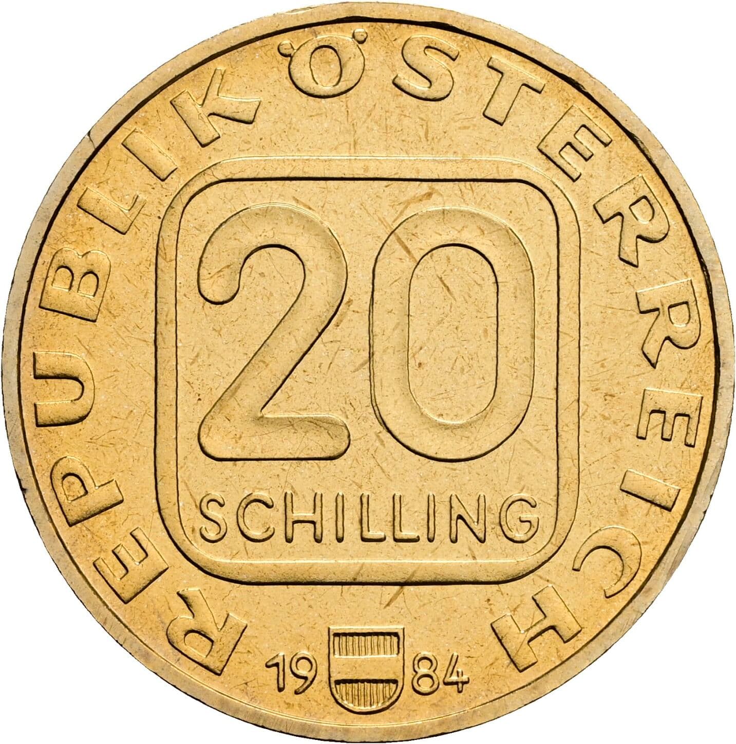 20 Schilling 1984 – Vorderseite
