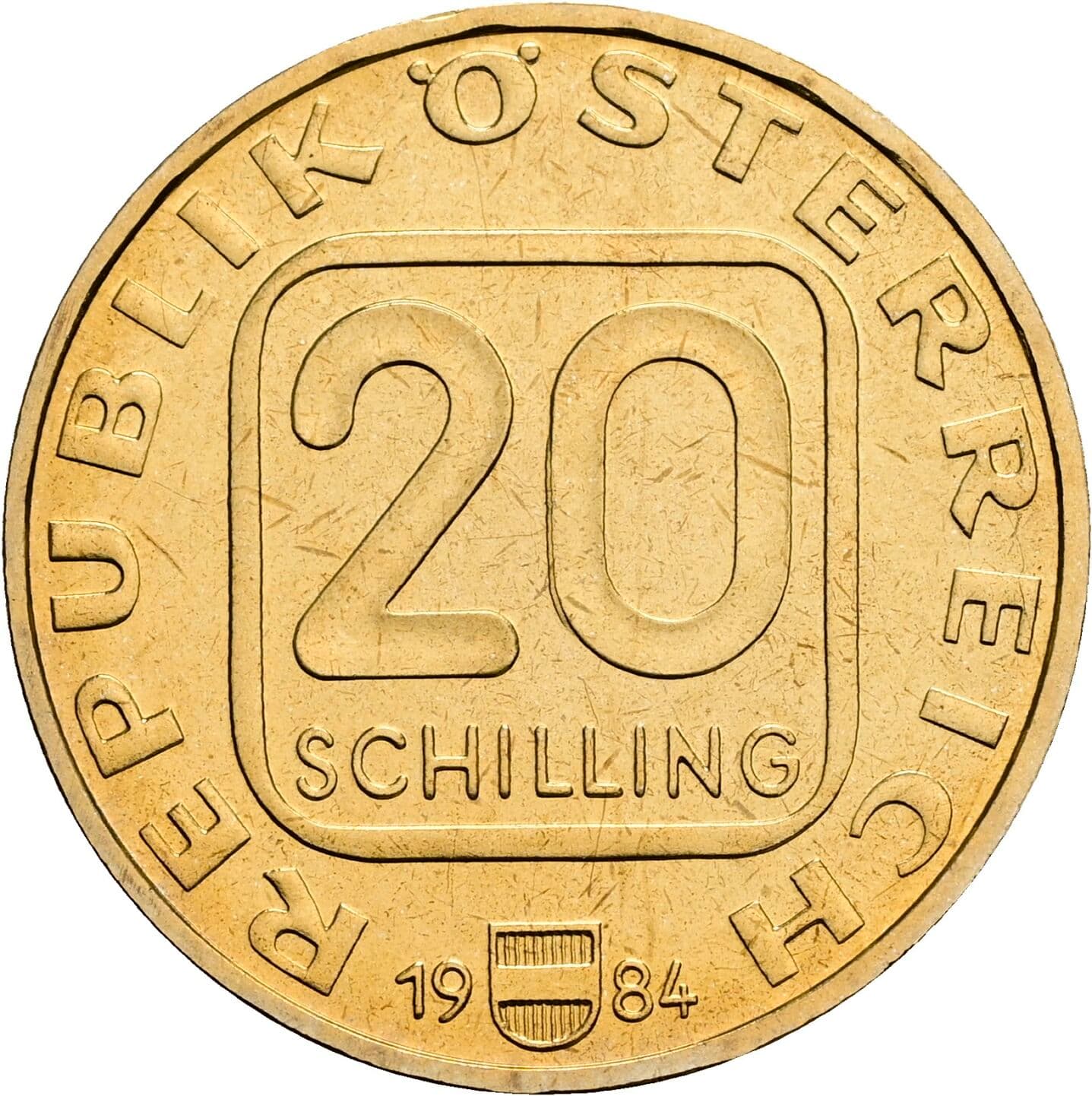 20 Schilling 1984 – Vorderseite