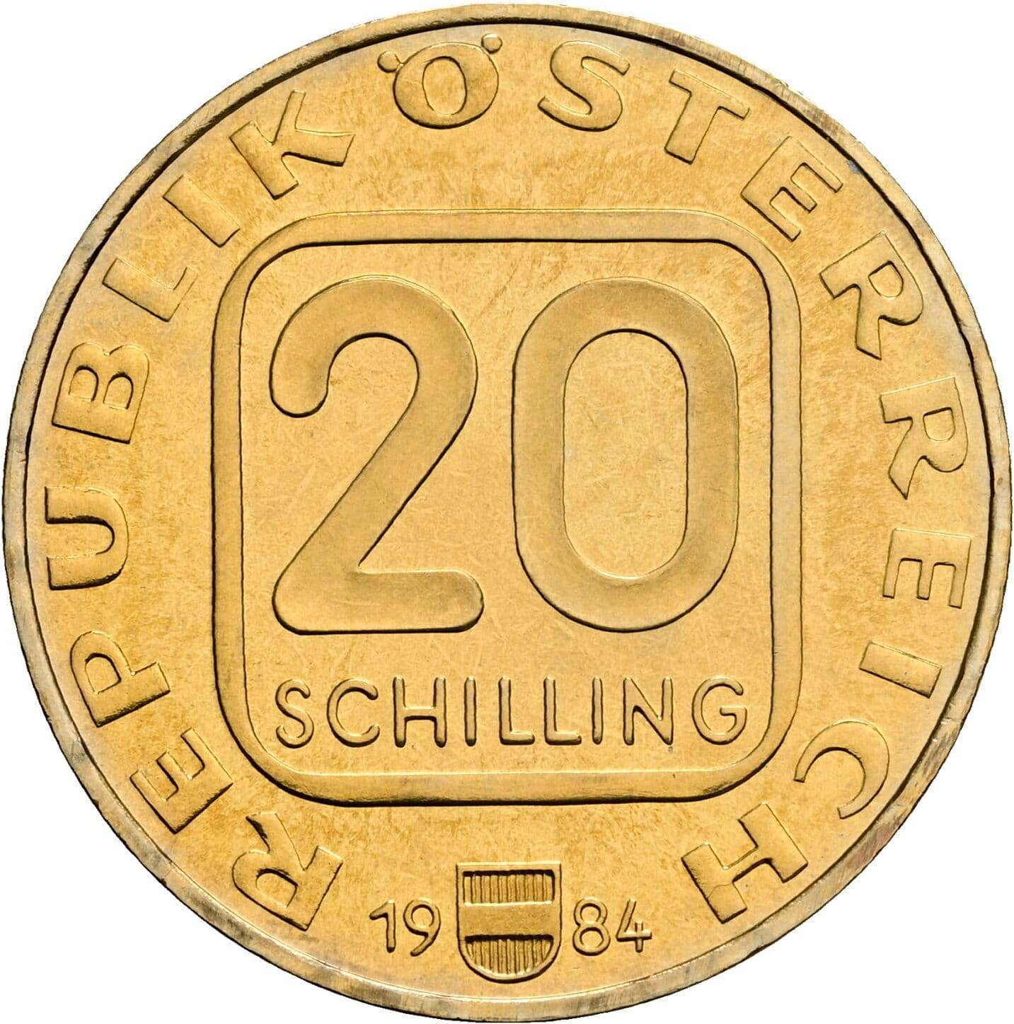 20 Schilling 1984 – Vorderseite