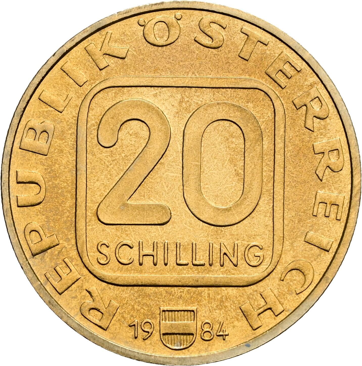 20 Schilling 1984 – Vorderseite