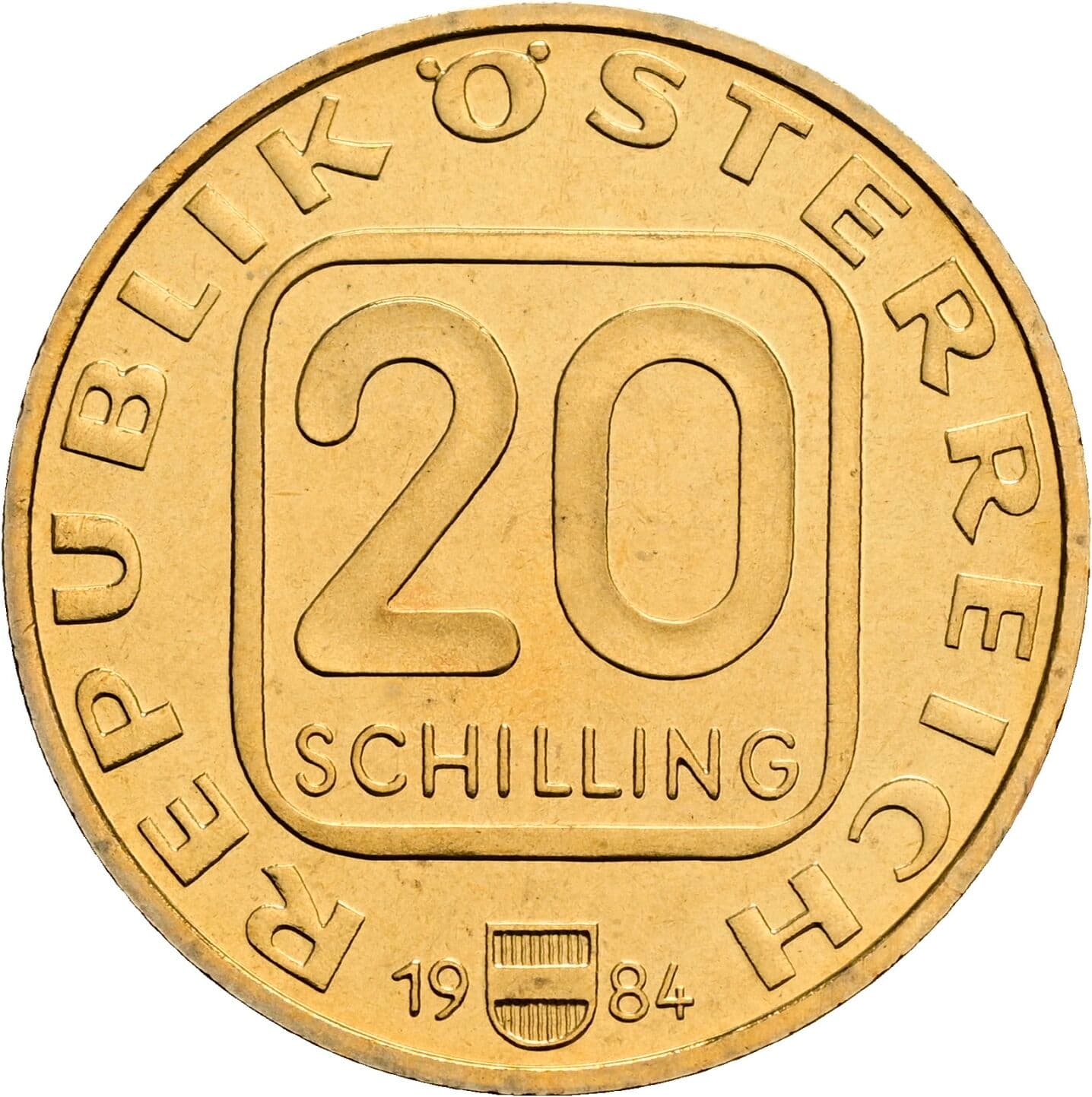 20 Schilling 1984 – Vorderseite