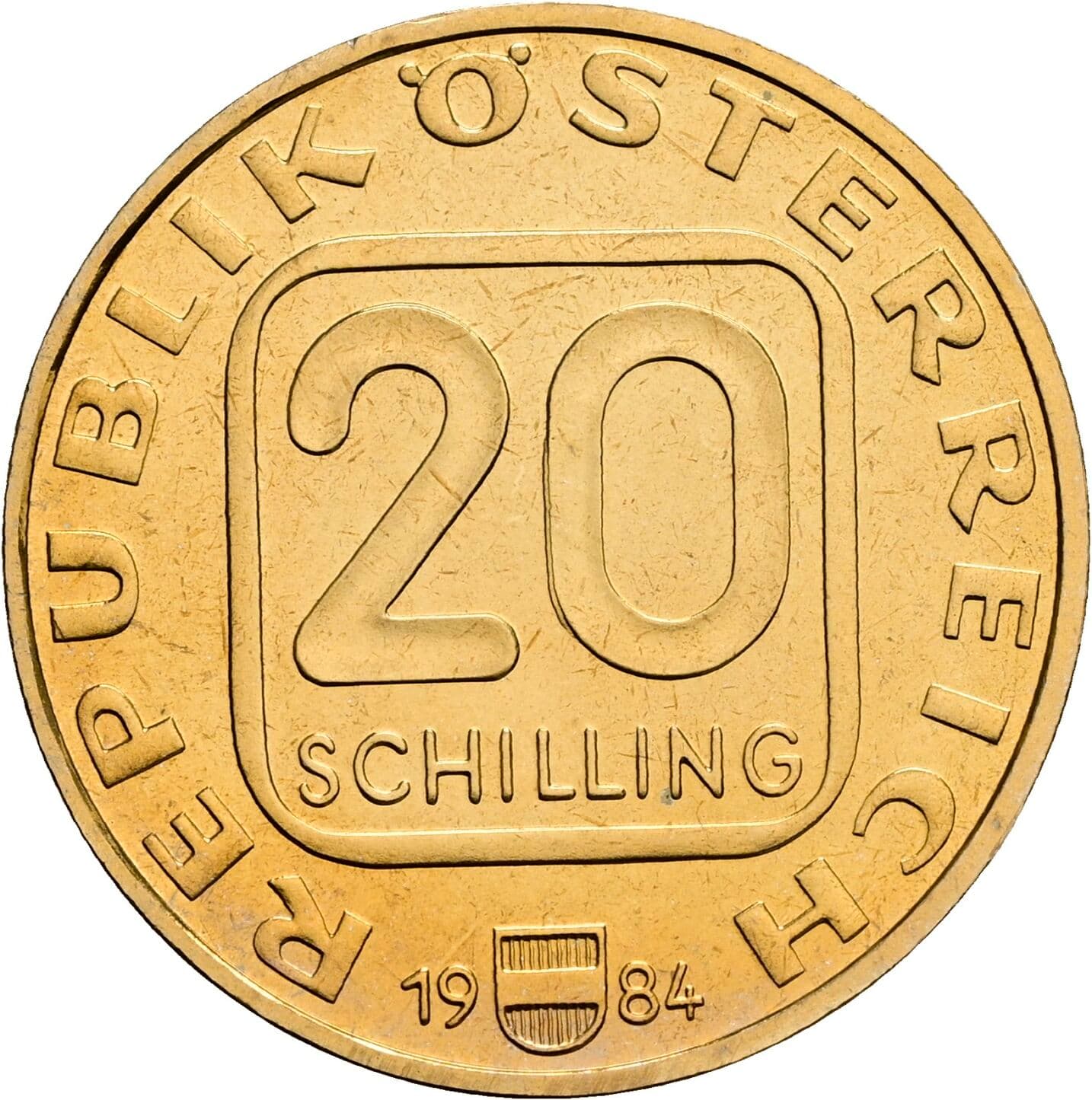 20 Schilling 1984 – Vorderseite