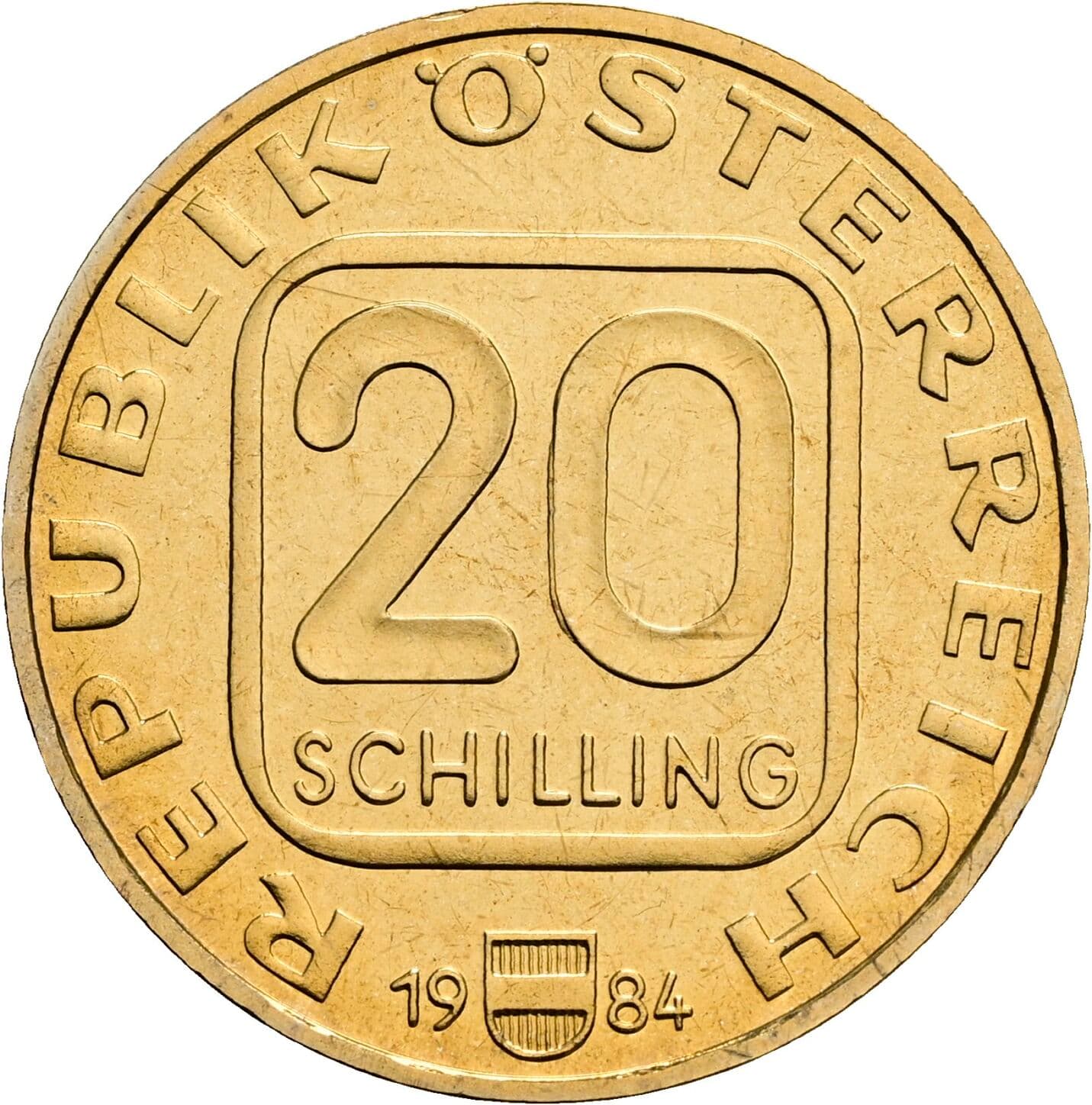 20 Schilling 1984 – Vorderseite
