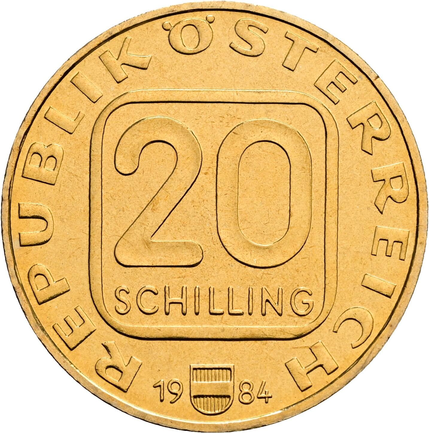 20 Schilling 1984 – Vorderseite