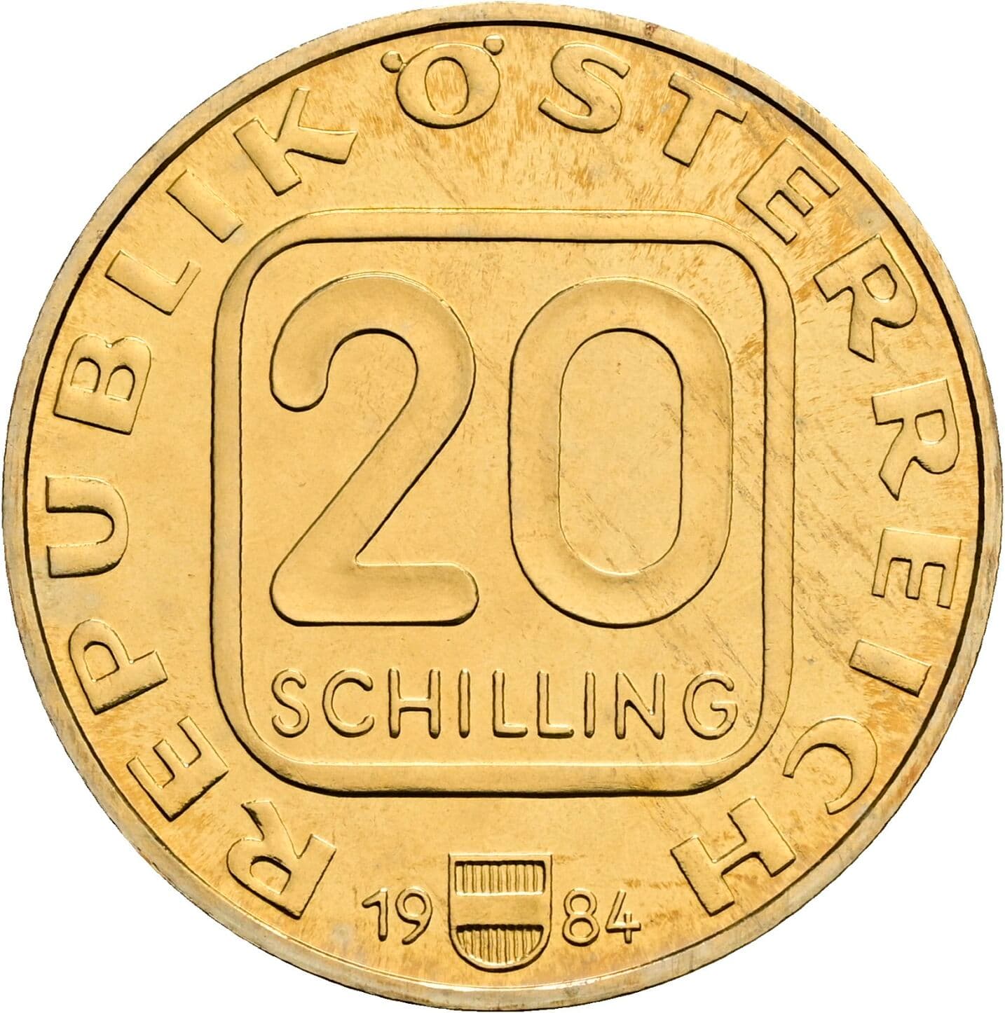 20 Schilling 1984 – Vorderseite