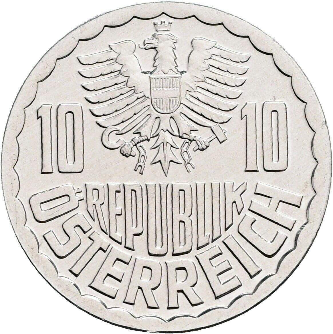 10 Groschen 1981 – Rückseite