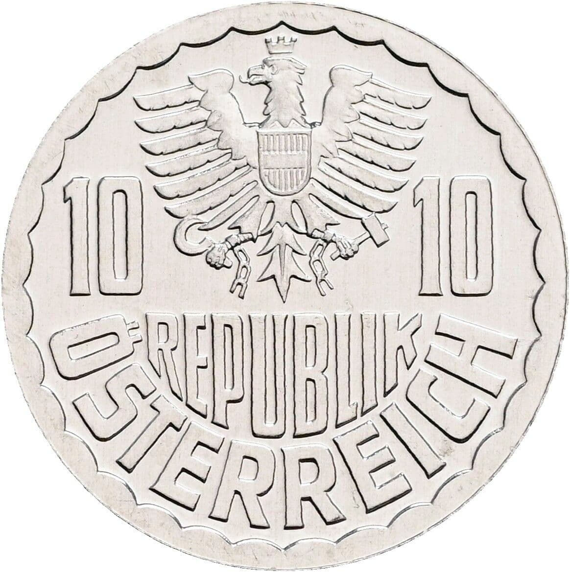 10 Groschen 1981 – Rückseite